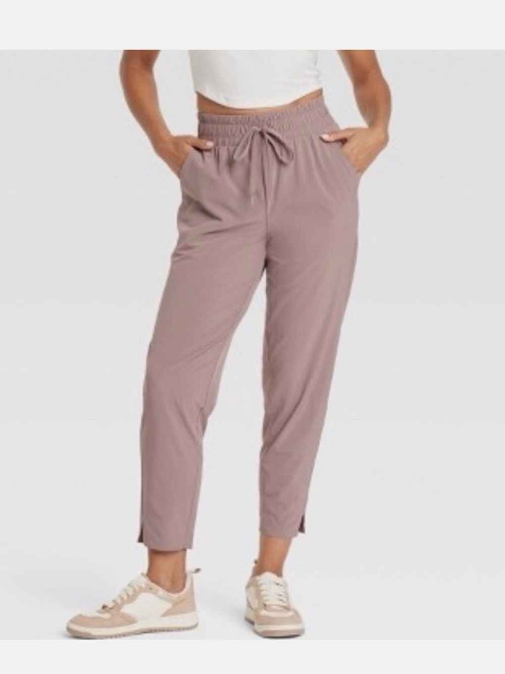 All in Motion straight leg joggers/pants in Taupe